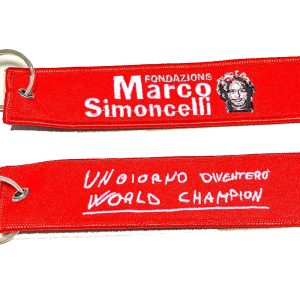 Portachiavi stoffa Fondazione Marco Simoncelli